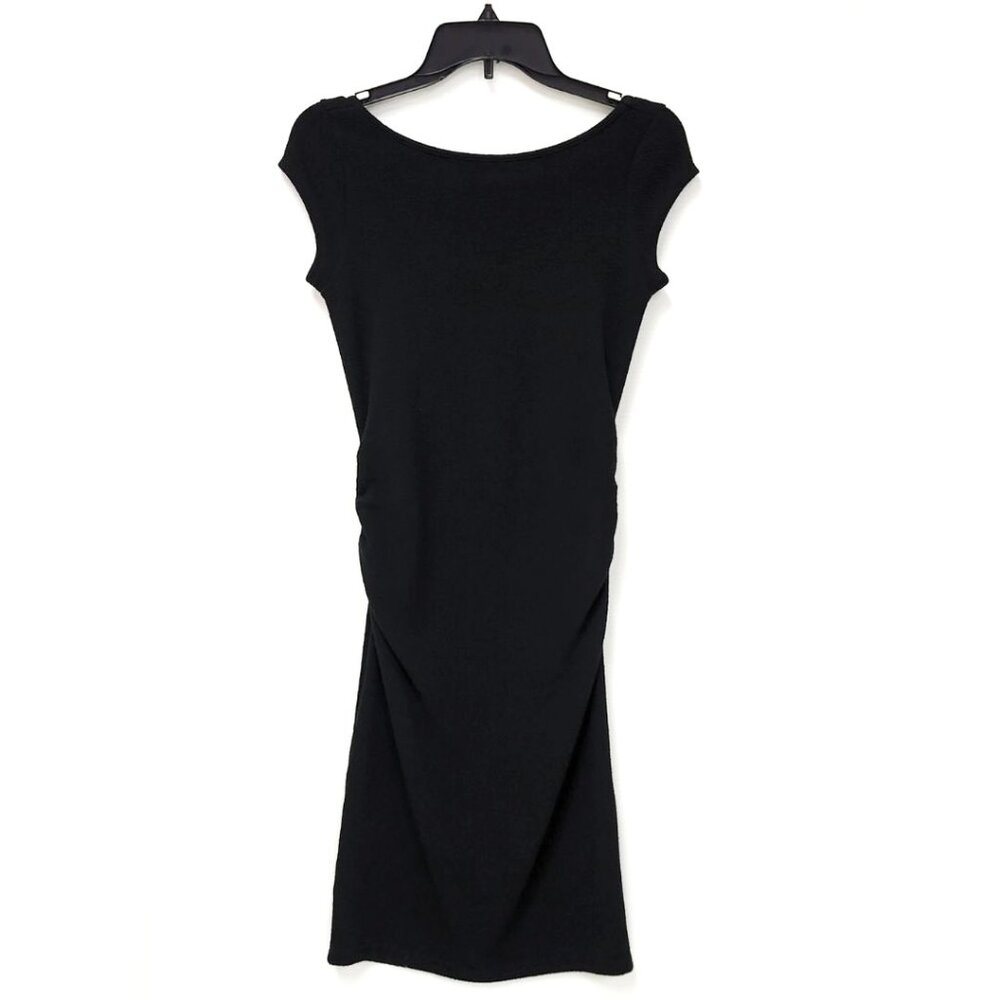 Soon Women's Black Sleeveless Textured Midi Maternity Dress Size XS